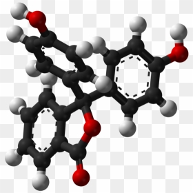 Phenolphthalein Colourless Low Ph 3d Balls - Phenolphthalein All Molecular Structures, HD Png Download - balls png