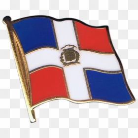 Dominican Republic Flag Pin, Badge - Honduras Flag Drawing Easy, HD Png Download - dominican republic flag png