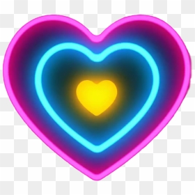 Neon Heart Png Transparent Background - Heart, Png Download - heart png images with transparent background