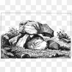 Carrowmore Megalithic Cemetery P7 Drawing By Charles - Carrowmore Megalithic Cemetery Drawing, HD Png Download - cemetery png