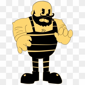 The Strong Man - Bendy And The Ink Machine Characters, HD Png Download - bendy and the ink machine png