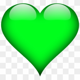 3d Heart Png - Transparent Green Heart Png, Png Download - heart png images with transparent background