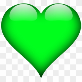 3d Heart Png - Transparent Green Heart Png, Png Download - heart png images with transparent background