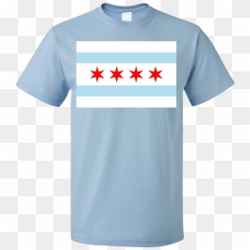 Standard Light Blue Chicago City Flag - T-shirt, HD Png Download - golf flag png