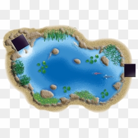 Landscape Pond Top View Png, Transparent Png - pond png