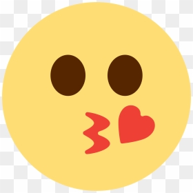Kissing Emoji Meaning Source - Circle, HD Png Download - kiss emoji png