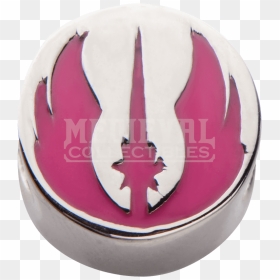 Star Wars Pink Jedi Symbol Bead Charm , Png Download - Darth Vader, Transparent Png - jedi symbol png