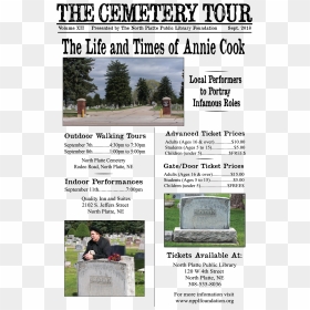 2018 Cemetery Tour Information - Cemetery Tour, HD Png Download - cemetery png