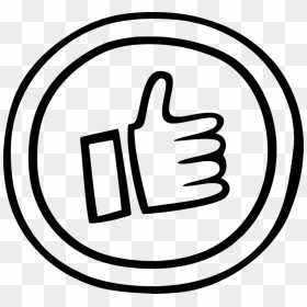 Thumb Signal Black And White Comics Panel - Thumb Signal, HD Png Download - youtube thumbs up button png