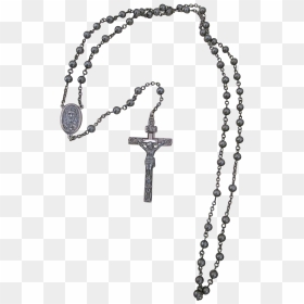Vintage All Sterling Silver Rosary Crucifix Beads Medals - Prayer Beads, HD Png Download - rosary png