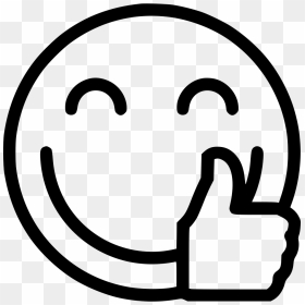 Thumbs Up Comments - Smiley Clipart Black And White, HD Png Download - youtube thumbs up button png
