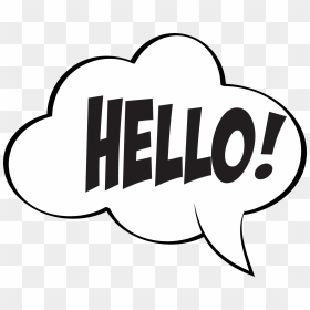 Hello Download Png Image - Hello Black And White, Transparent Png - hello png