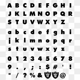 Fridge Magnet Font, HD Png Download - oakland raiders logo png