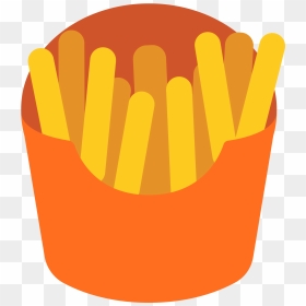 Transparent Food Clipart Transparent - Fries Clipart Transparent Background, HD Png Download - food emoji png