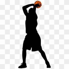 Mlb Baseball Stencil Basketball Illustration - Man Shooting Black Png Transparent, Png Download - shot png
