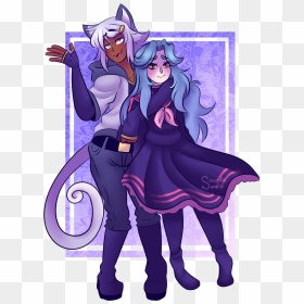 Hoku And Mahina - Misdreavus Gijinka, HD Png Download - meowth png