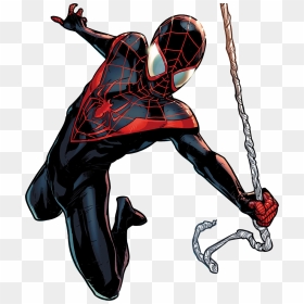 Miles Morales Spider Suit Comics, HD Png Download - spoderman png