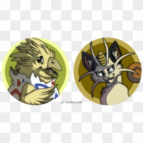 Togepi And Meowth - Cartoon, HD Png Download - meowth png