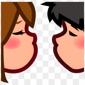 Couple Kiss Emoji , Png Download - Couple Kiss Emoji, Transparent Png - kiss emoji png
