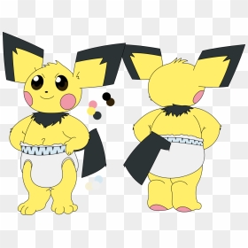 Character Reference For The Mega Baby Pichu - Cartoon, HD Png Download - pichu png