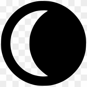 Moon Waning Crescent - Circle, HD Png Download - crescent png
