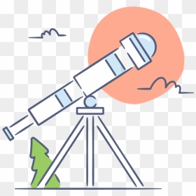 Illustration Of A Telescope, HD Png Download - telescope png