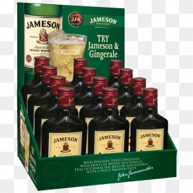 Jameson Irish Whisky 200ml Counter Display - Jameson Irish Whiskey, HD Png Download - whiskey png