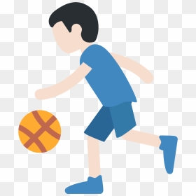 Basketball Player Cartoon 11, Buy Clip Art - Someone Bouncing A Ball, HD Png Download - basketball emoji png