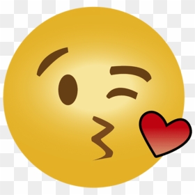 Blowing A Kiss - Kiss Emoji Transparent Background, HD Png Download - kiss emoji png