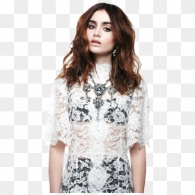 Lily Collins Elle Canada, HD Png Download - lily collins png