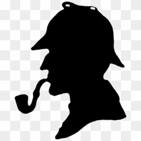 Sherlock Holmes Silhouette Transparent Png - Silhouette Of Sherlock Holmes, Png Download - sherlock png