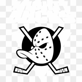Anaheim Mighty Ducks Logo Black And White - Anaheim Ducks, HD Png Download - anaheim ducks logo png