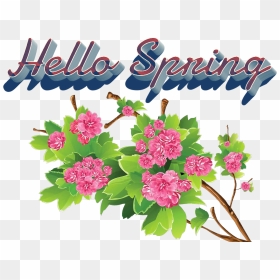 Hello Spring Png Image File - Bouquet, Transparent Png - hello png