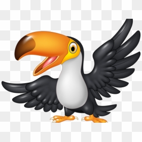 Parrot Clipart Toucan - Cartoon Toucan, HD Png Download - toucan png