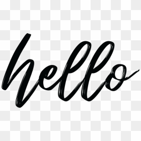 Hello - Calligraphy, HD Png Download - hello png