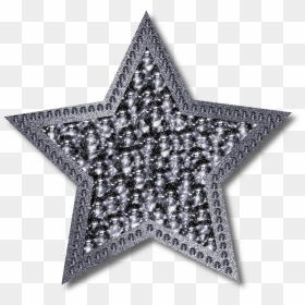 Silver Star Png, Transparent Png - silver sparkles png
