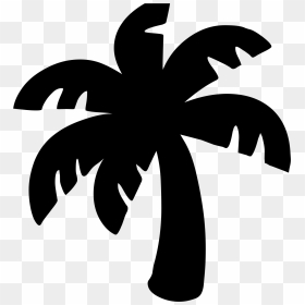 Palm Tree Emoji Black , Png Download - White Palm Tree Emoji, Transparent Png - palm tree emoji png