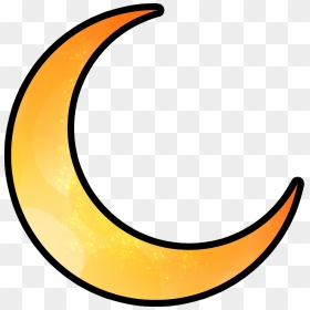 Orange Crescent Transparent Png Image - Crescent Moon Gold Png, Png Download - crescent png