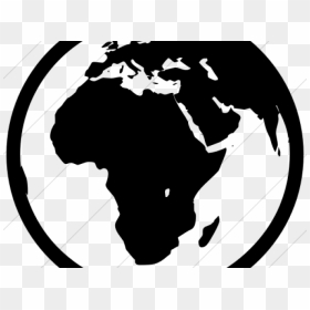 Earth Clipart Europe - Black And White Earth Png, Transparent Png - earth clipart png