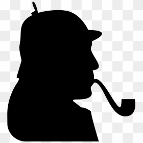 Sherlock Holmes Clip Art - Silhouette Of Kneeling Man, HD Png Download - sherlock png