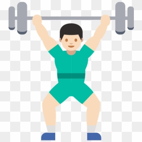 Weight Emoji Png, Transparent Png - muscle emoji png