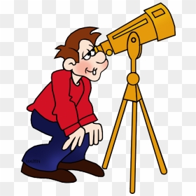 Astronomy Clipart Phillipmartin - Astronomer Clipart, HD Png Download - telescope png