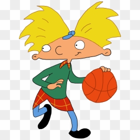 Hey Arnold Intro - Hey Arnold Playing Basketball, HD Png Download - hey arnold png