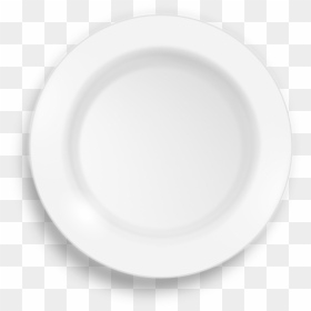 Clipart - White Plate - Plate Top View Png, Transparent Png - white plate png