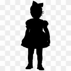 Little Girl Png Clip - Silhouette Little Girl Clipart, Transparent Png - children silhouette png