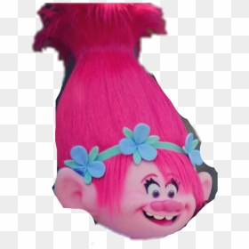 #poppy #pop #troll #hair #cabelo #trolls #flor #pink - Trolls, HD Png Download - poppy troll png