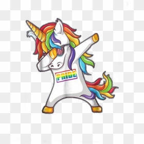 Image For Pride Gay Be Lesbian Unicorn Dabbing Funny - Baby Cute Unicorn Coloring Pages, HD Png Download - dabbing png