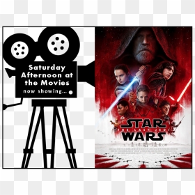 Saturday Afternoon At The Movies Logo Featuring The - Movie Camera Clipart, HD Png Download - jedi png
