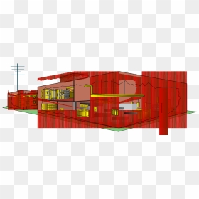 Factory - House, HD Png Download - red lines png