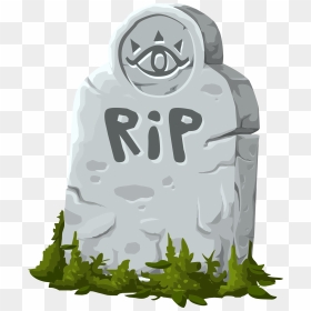 Rip Gravestone Marker Vector Clipart Image - Rip Grave Png, Transparent Png - blank tombstone png